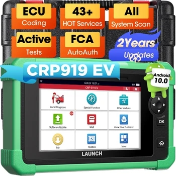 LANCIO CRP919 EV Strumento diagnostico Nuovo scanner energetico Auto elettrica Automotive Sanner Diagnosi automatica CANFD DOIP 2 anni Aggiornamento gratuito