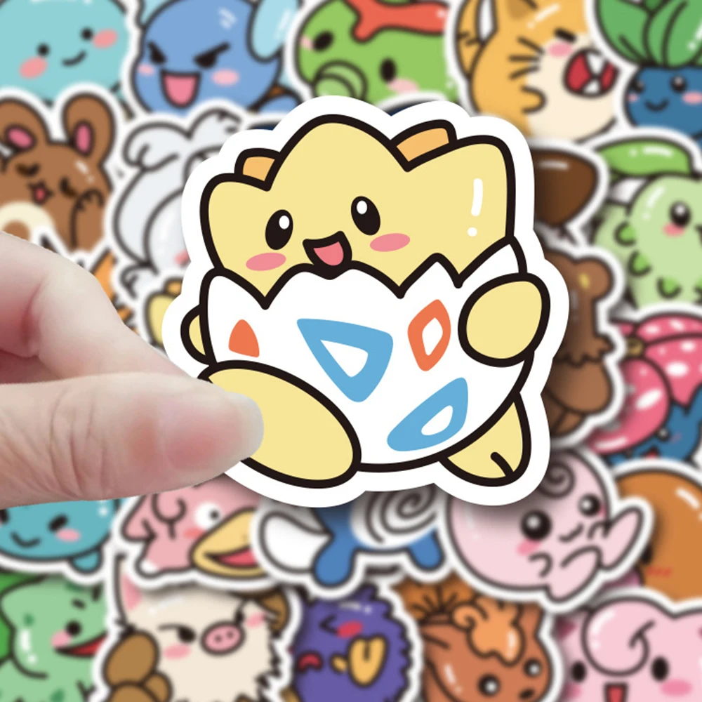 10/30/50 Stück Kawaii Anime Pokemon Aufkleber Pikachu Aufkleber DIY für Laptop Gepäck Skateboard Telefon Cartoon Kind Spielzeug Aufkleber Geschenk