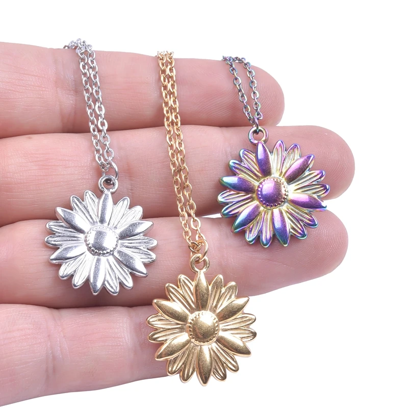 ネックレス・ペンダント Nature Daisy Necklace (2 color) Daisy Flower Necklace Pendant | Necklaces Women Free