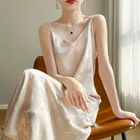 Women's thin summer essential silk material skin-friendly hundred temperament vest dress 2026 new - Image 2