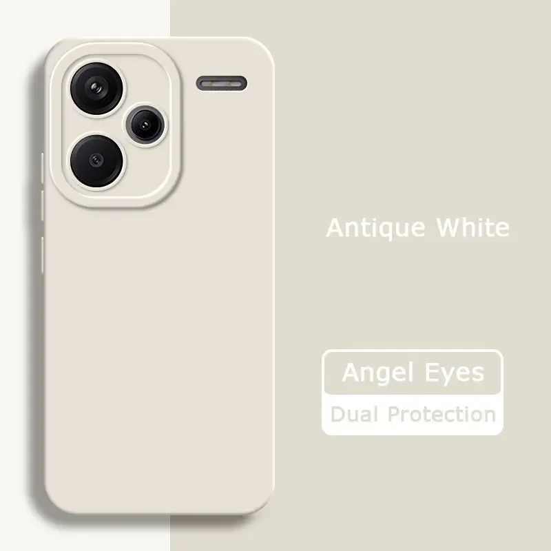 Luxury Angel Eyes Square Liquid Silicone Case - Premium Soft Cover