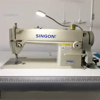 Automatic Industrial Flat-Bed Sewing Machine Upholstery Sewing Machine High Speed Table Stand Commercial Sewing Machines 1