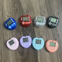 Heart Pocket Mini Classic Game Machine Keychain Children's Toy Handheld Nostalgic Game Console With Keyring 26 Games Toy Gift 1