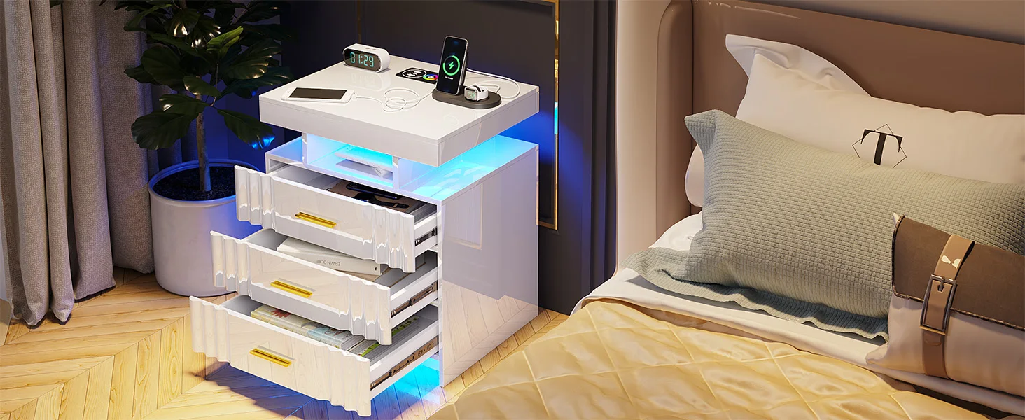 nightstand with drawers