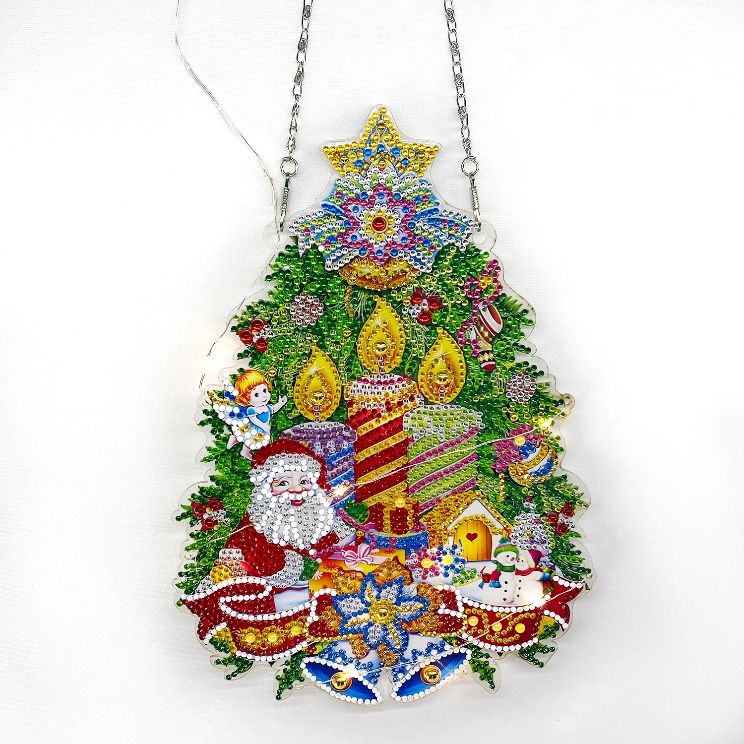 New Christmas Hanging Picture Diamond Painting Wreath DIY Diamond Embroidery Mosaic Kit for Decorating Christmas Gifts