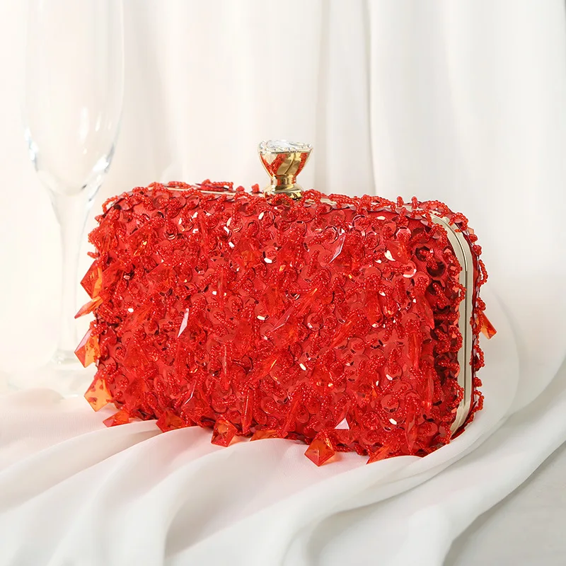 Fashionable Bag Banquet Evening Beaded Shoulder Handbags For Women Casual High-Quality Messenger Versatile Crossbody Luxury New