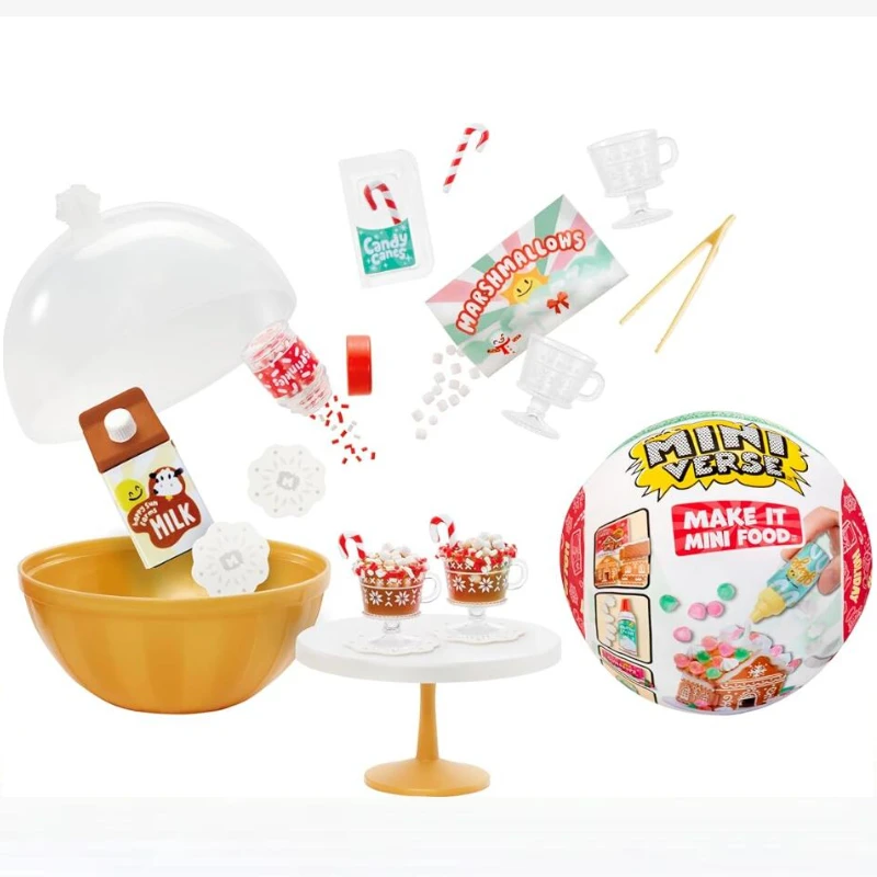 

MGA's Miniverse Make It Mini Food Holiday Series 1 Mini Collectibles Seasonal DIY Resin Play Replica Food Toys Holiday Gifts