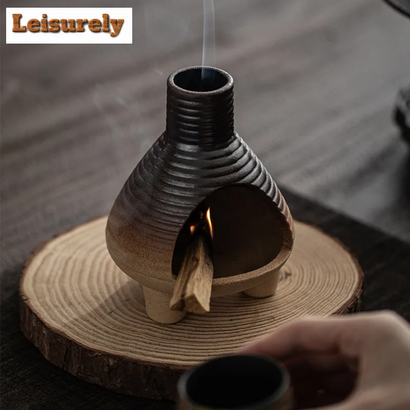 Small Cannon Threaded Incense Holder Mist Smoking Steamers Incense Burners Meditation Smell Distributor Censer Yoga Ornaments