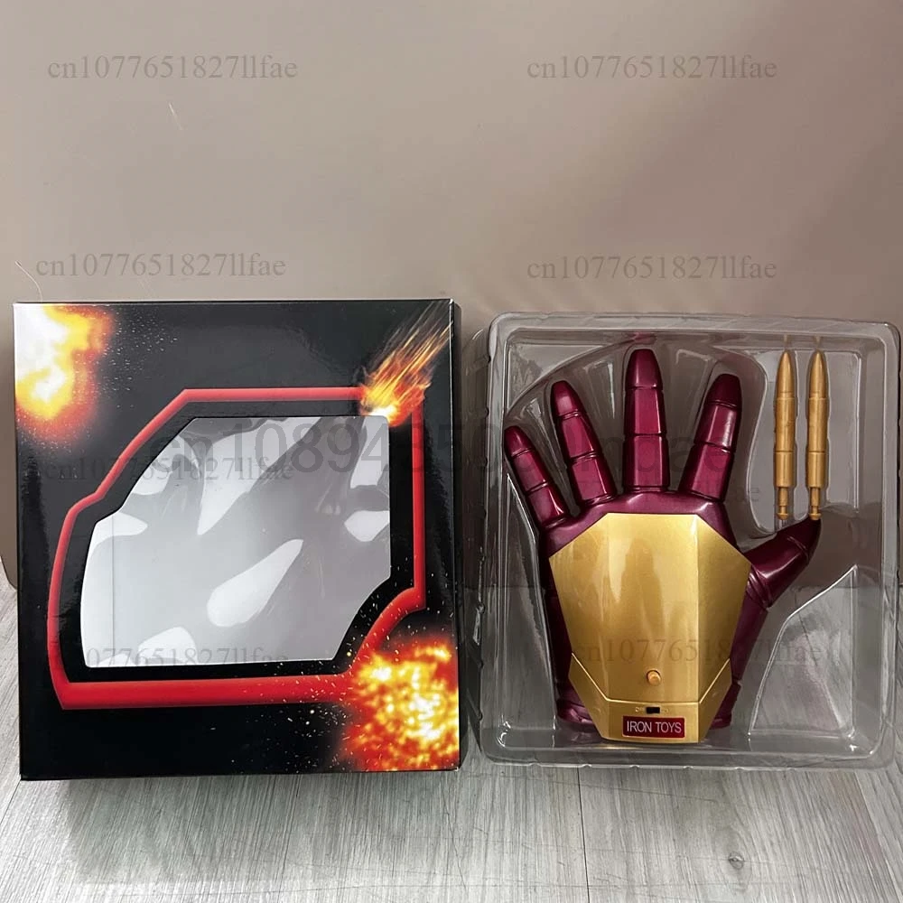 Hot Iron Man Helmet Cosplay 1:1 Light Led Wearable Mask Gloves Glowing Eyes Adult Child PVC Action Figure Toys Christmas Present