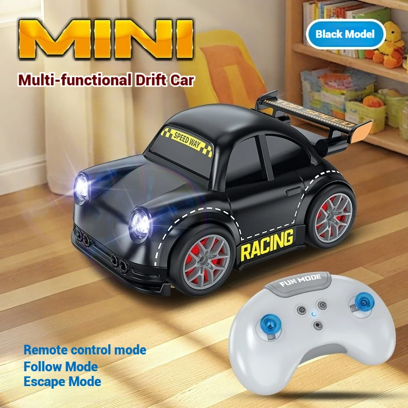 Joellfuner Voiture Télécommandée 1:18 RC 2.4GHz Avec Lumières LED Et Spray Fumée - Drift Haute Vitesse Bleu
