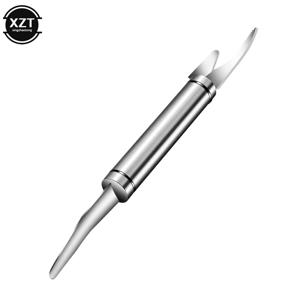 Stainless Multifunctional Fast Shrimp Peeler 6 In 1 Fish Knife Shrimp Line Cutting /Scraping /Digging Knife Kitchen Seafood Tool
