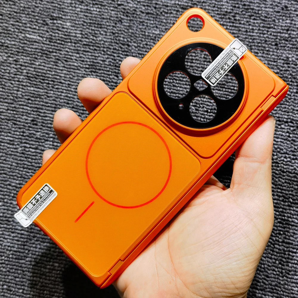 Dual Screen Magnetic Hinge Protection Case with Edge Coverage