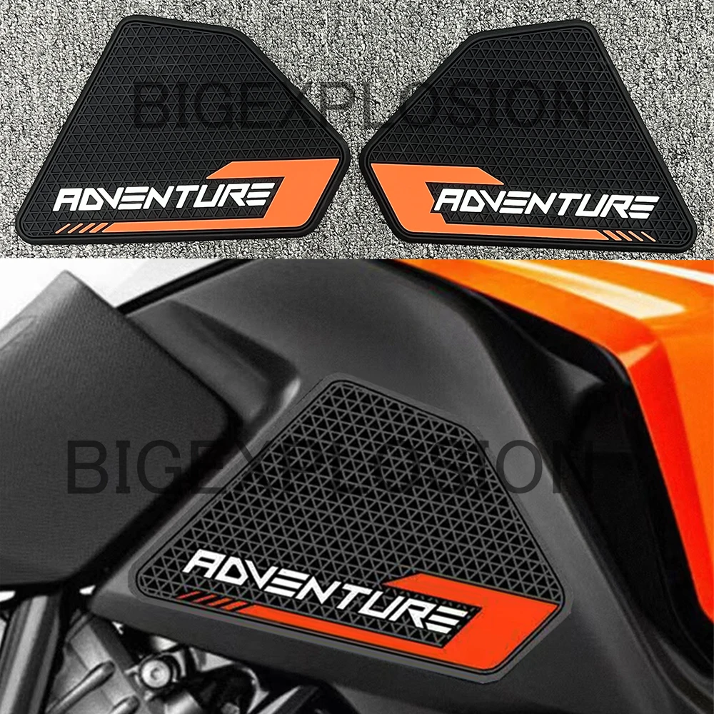 NEW 1290 Super ADV Motorcycle Non-slip Side Fuel Tank Stickers Waterproof Pad Rubber Sticker For 1050 1090 1190 1290R T DUKE 690 motorcycle tank pad stickers for duke 125 200 390 690 790 1290 super 1080 1050 gas protector moto racing decal fish bone