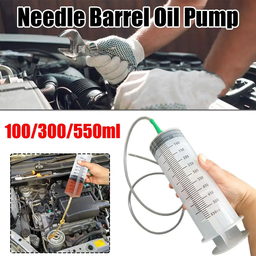 Reusable Plastic Syringe Pump with Hose for Pet Feeding and Oil Transfer