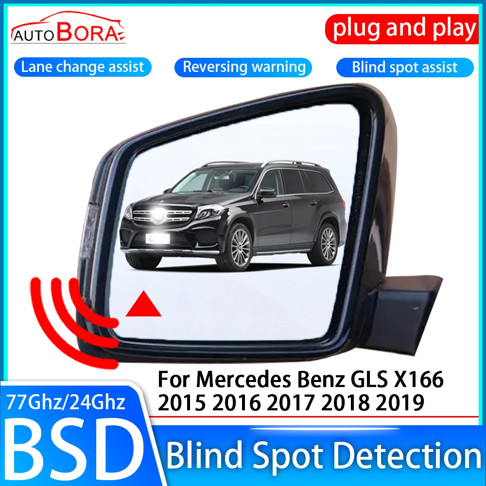 ZhuCamX Car Blind Spot Detection System BSD BSA BSM Sensor Drive Rear Mirror Monitoring for Mercedes Benz GLS X166 2015~
