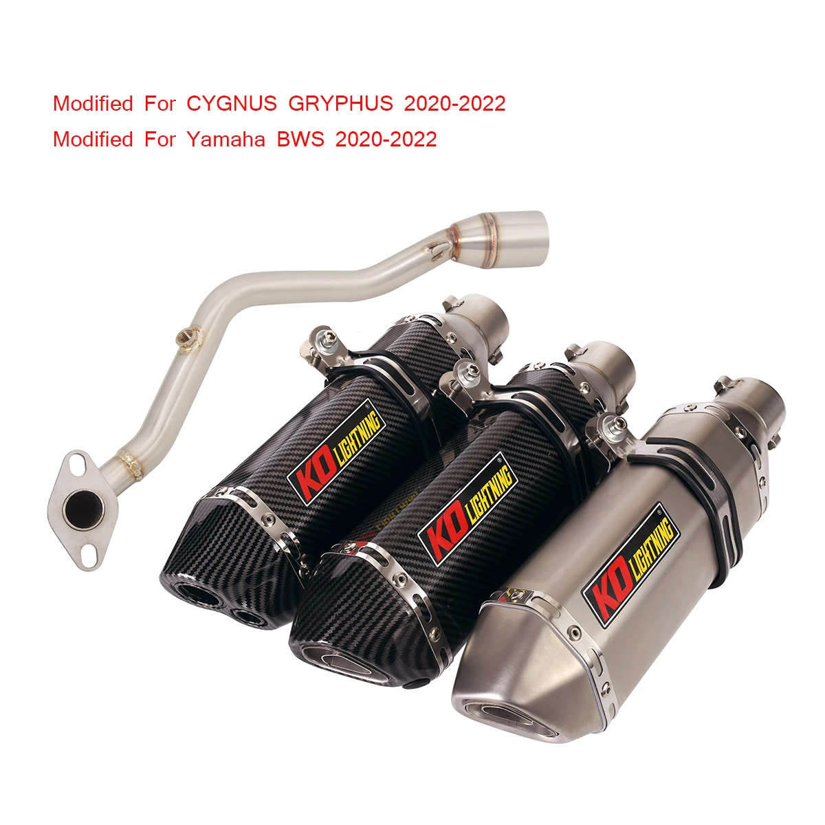 

Передняя звеньевая труба с 51 мм стандартной выхлопной системой, набор из нержавеющей стали без потерь, модифицированная для CYGNUS GRYPHUS 125 2020 2021