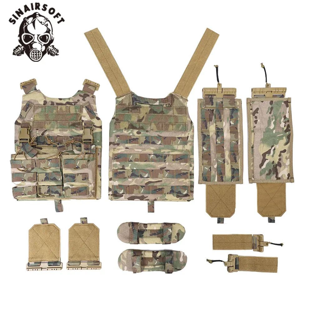 Gilet Tactique à Libération Rapide - Léger, Réglable, Système MOLLE, Pour Airsoft, Entraînement, Plein Air