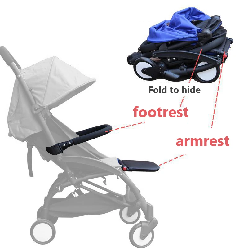 baby stroller accessories backpack Stroller Armrests Stroller Accessories for Yoya yoyo Footrest Parts Bumper Baby Stroller Accessories for Protecting Babies baby girl stroller accessories