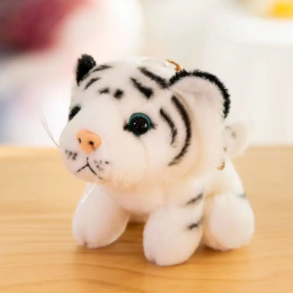 Cartoon Funny Plush Keyring Stuffed Animal Tiger Toy Soft Animal Charm Cute Key Rings Children'S Bag Purse Backpack Wallet 2