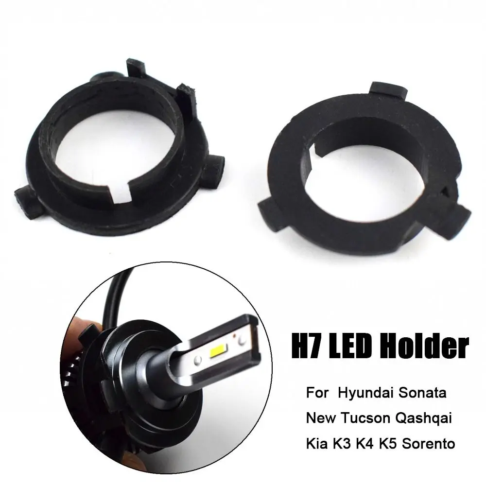 Auto H7 LED Holder Car Universal Headlight Base Bulb Socket Adapter for Hyundai Sonata New/Tucson/Qashqai/Kia K3 K4 K5/Sorento