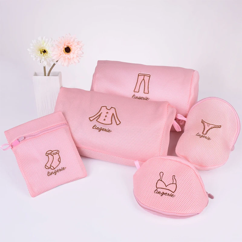 

Shushi embroidery Bra Lingerie Special padded washing bag machine wash room wash mesh bag women pant bra underwear laundry bag