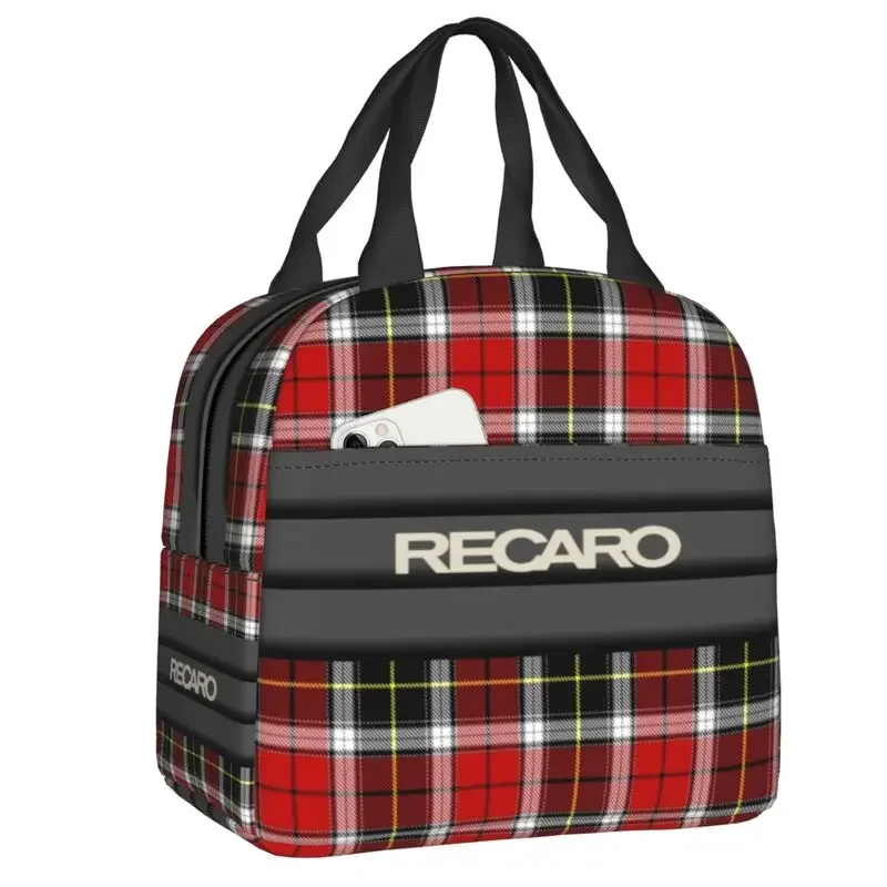 

Royal Stewart Tartan Plaid Recaros Thermal Insulated Lunch Bag Women Resuable Lunch Container for School Storage Food Bento Box