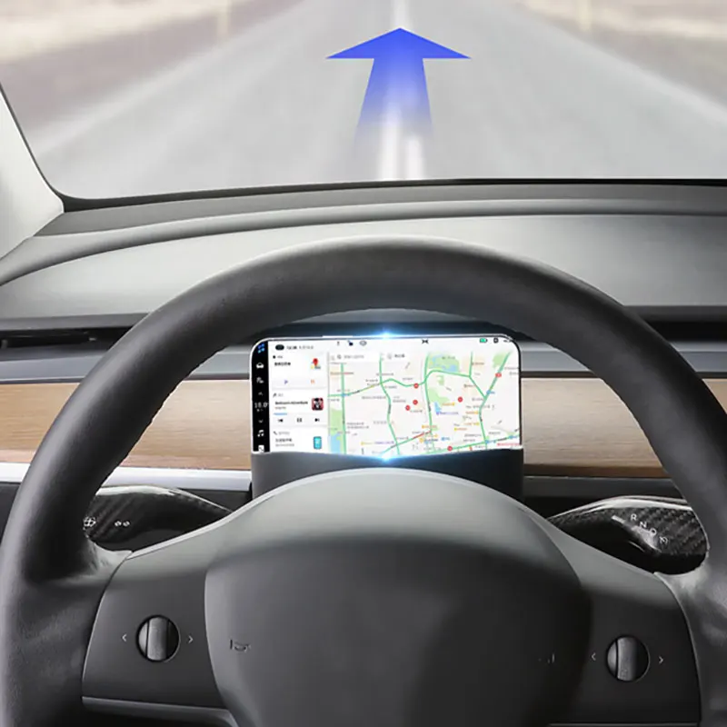 

Steering Wheel Phone Silicone Organizer For Tesla Model 3/Y Accessories Front Storage Pocket Convenient Storage Box Dropshi K6N5