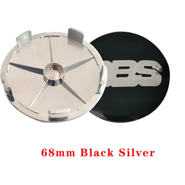 4 Pz/Set 68Mm Nero Argento Per Bbs Logo Badge Emblem Auto Styling Wheel Center Hup Cap Car Retrofit Accessori Auto Decorativi