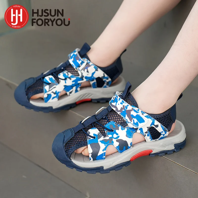 

Hot Sale Kids Sports Sandals Summer Boys Beach Shoes Outdoor Sneakers Sandals Rubber Non-slip Casual Sandals for Children