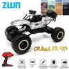 ZWN 1:12 / 1:16 4WD RC Car With Led Lights 2.4G Radio Remote Control Cars Buggy Off-Road Control Trucks Boys Toys for Children