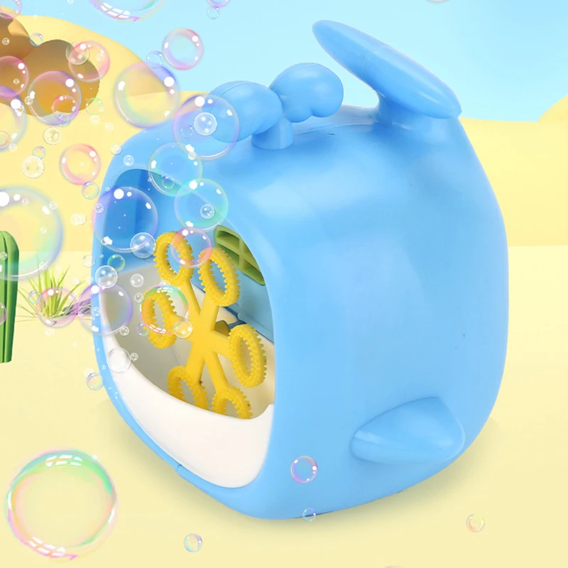 Hot Funny Bubble Machin Cartoon Dinosaur Frog Animal Magic Soap Water Bubble Blower Handheld Christmas Gifts for Kids Boys Girls 4