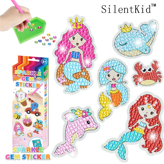 5D Diamond Painting DIY for Kids Sparkle GEM Art Craft Kit Diamond Stickers  Crafts Creative Sticker Toys for Children's Gifts - AliExpress