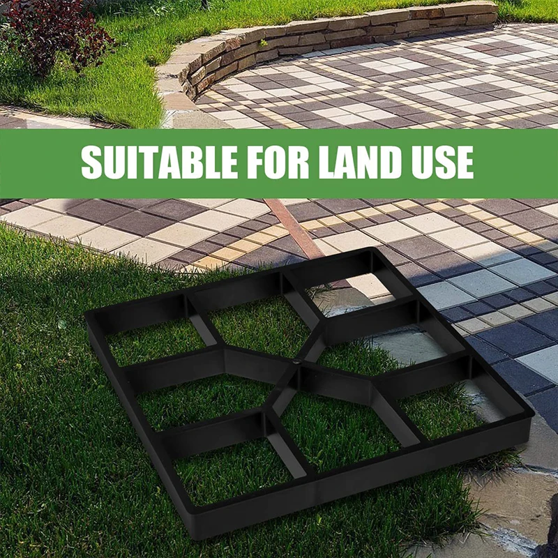 Concrete Molds Garden Paving Mold Floor Mold Tool Walking Pavement Concrete Paving Cement Brick Stone Road Floor Molding Machine garden path molds