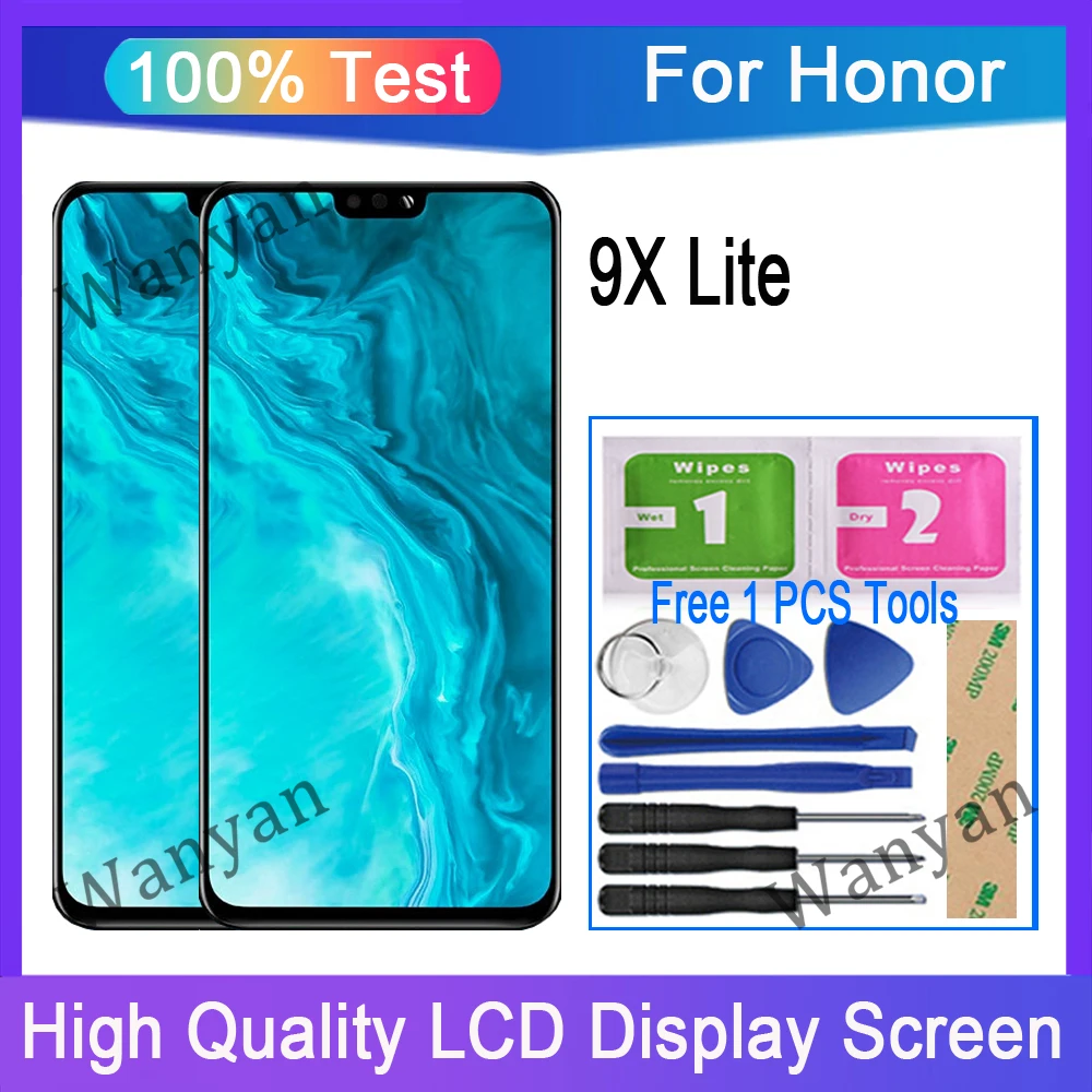 

6,5 "оригинальный для Huawei Honor 9X Lite ЖК-дисплей сенсорный экран дигитайзер Замена