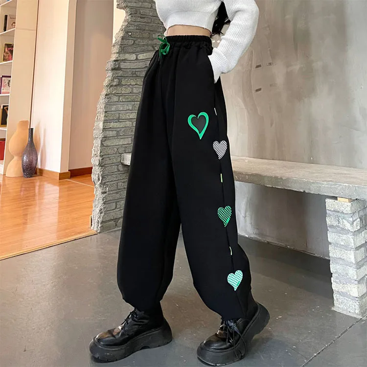 Black Y2K High Waist Trousers For Joggers Women Harajuku Korean Vintage Wide Leg Pants Pant Pantalon Femme Streetwear dress pants