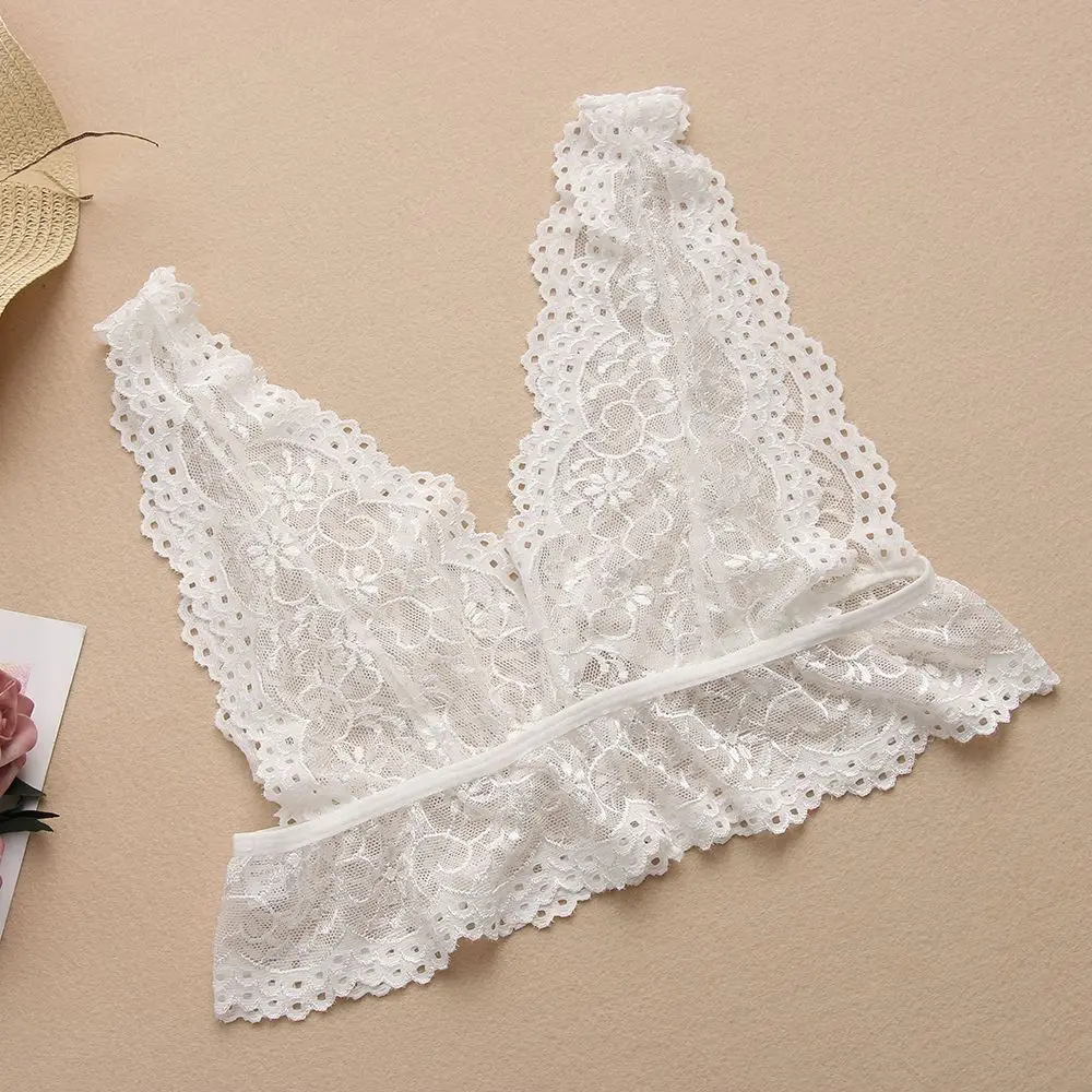 Floral Lace Crop Tops Push Up Bralette