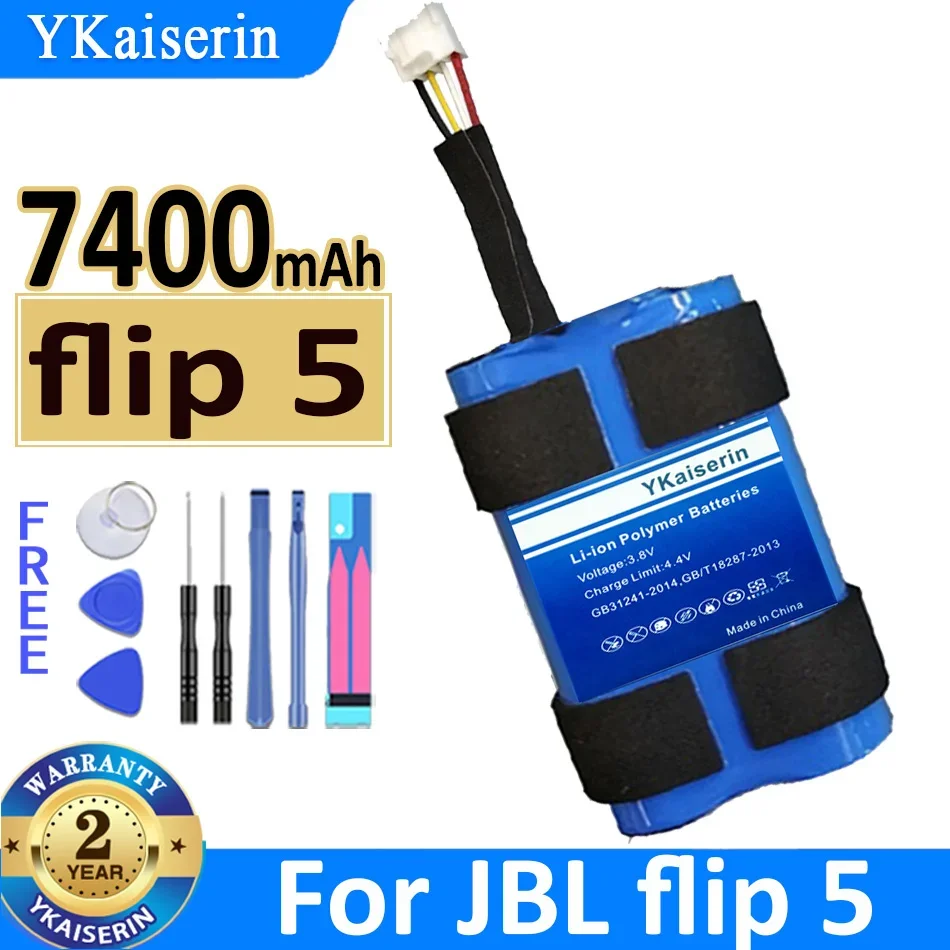 

Аккумулятор ykaisсеребрин 7400 мАч для JBL flip 5 flip5 Bateria