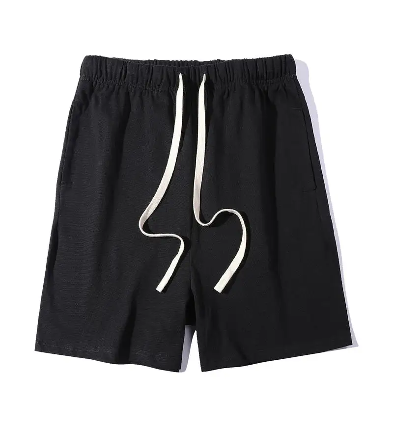 DIY LOGO Custom Fashion Style 100% Cotton Hip Hop Streetwear Fashion Shorts Man Summer Beach Running Shorts Men'S Street 2