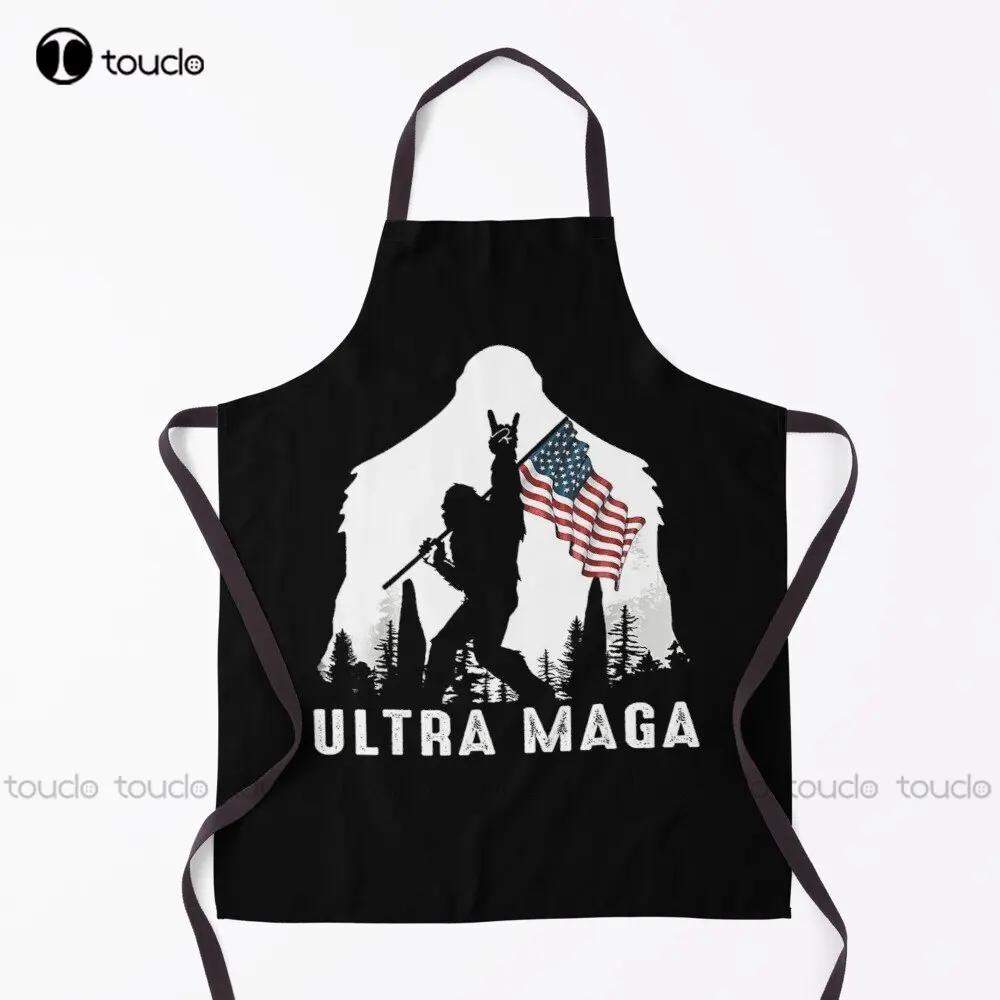 

Фартук Bigfoot Untra Maga с флагом гордиться быть ультра Maga сад кухня Бытовая уборка индивидуальный фартук унисекс для взрослых
