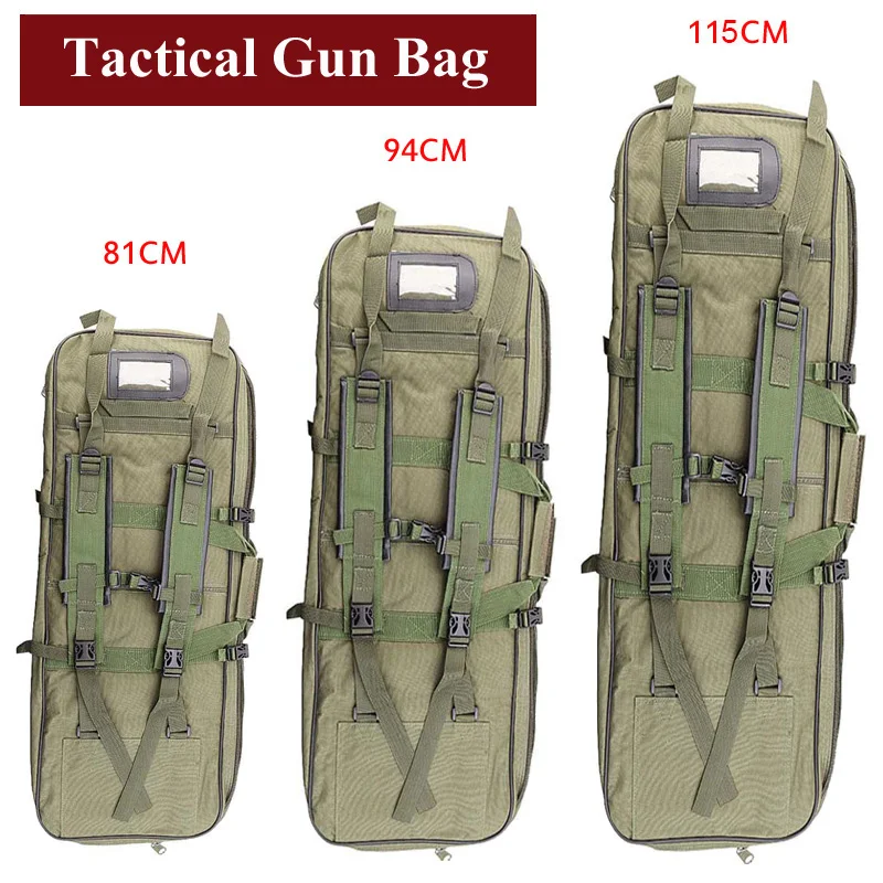

81cm 94cm 115cm Tactical Hunting Bag Army Airsoft Rifle Square Carry Bag With Shoulder Strap Gun Protection Case Nylon Backpack