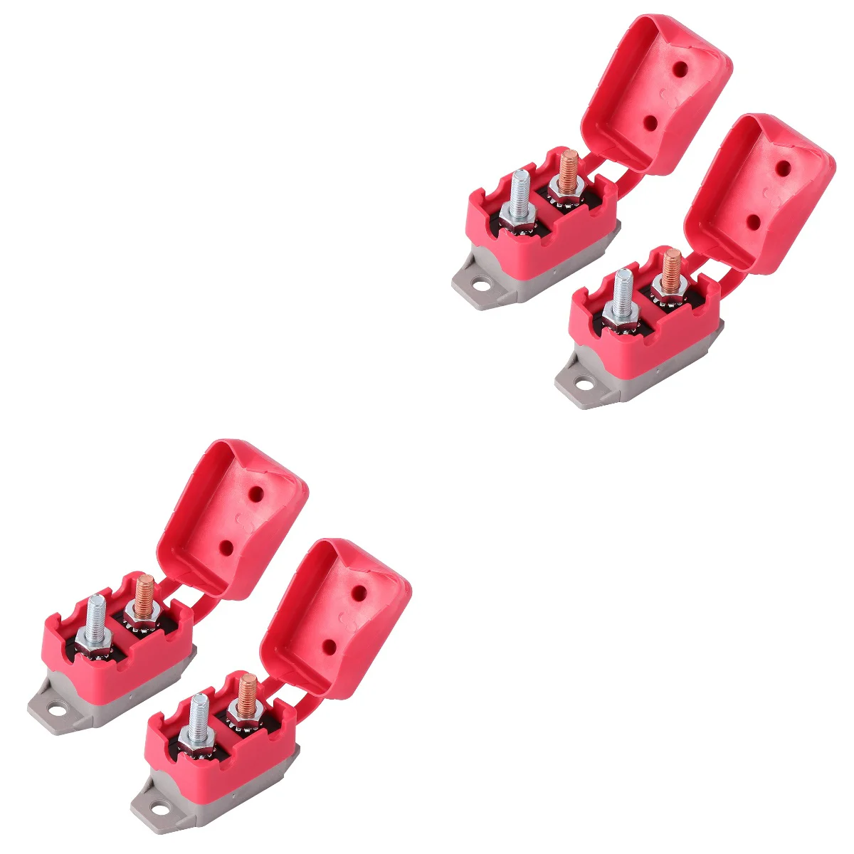 

4 Pcs Automatic Reset for Open Circuit Automotive Fuses Breaker Car Double Head