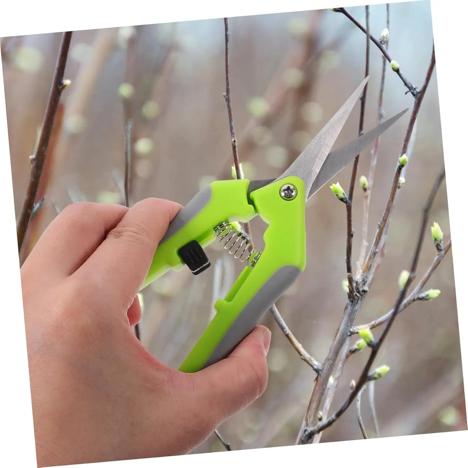 2PCS Flower Pruning Scissors – Heavy Duty Garden Shears with Non-Slip Handle 5
