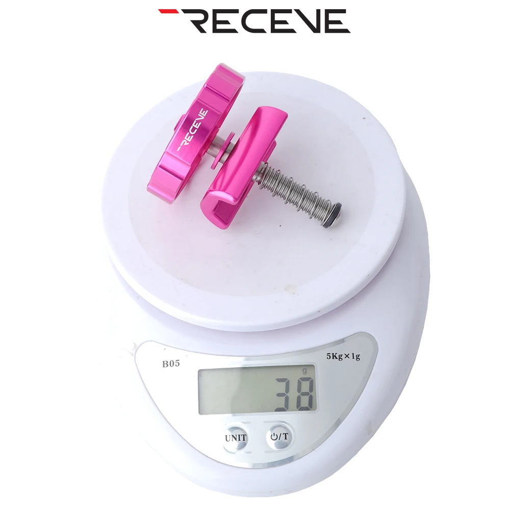 RECEVE Folding Bike C Buckle Knob Hinge Clamp Bicycle Titanium Alloy Handle Hinge Clamp Kit Folding Buckle Fixed For Brompton