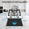 Portable Gas Cooktop Stainless Steel 2 Burner Stove Dual Fuel Built-in RVs and Apartments 2