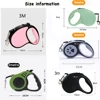 3M/5Metre Dog Leash Walking Automatic Pet Collar ABS Case Nylon Rope Dog Harness Dog footprint Puppy Dog Footprints Keychain 6