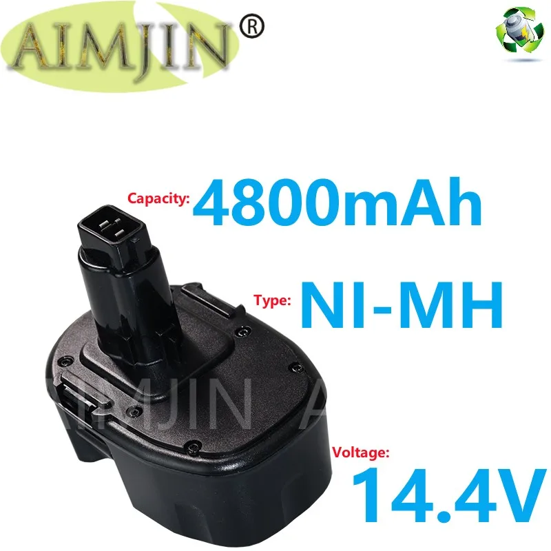 

14.4V 4800mAh Ni-MH Battery For Dewalt DW9091 DW9094 DC9091 DE9091 DE9092 DC613ka DC614ka DC615ka DC612ka