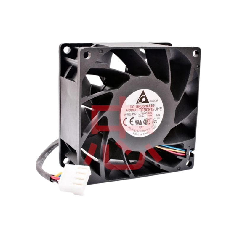 Original TFB0812UHE 8038 8cm 12V 2.34A 4-wire PWM temperature control ...