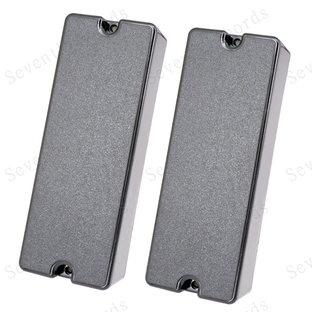 

2 Pcs 2 Screw Hole Plastic Black Sealed Closed 5 String Bass Humbucker Pickup Covers Lid Shell Top - Guitar Parts