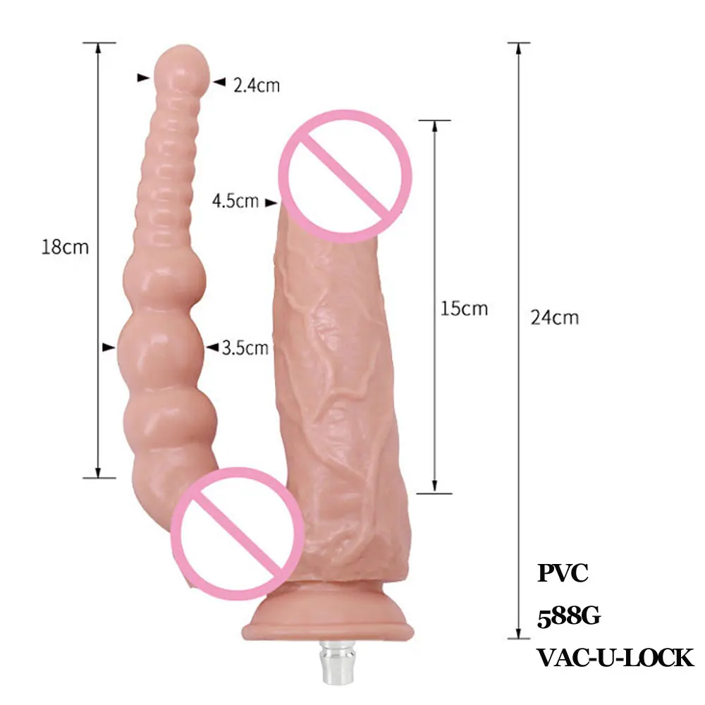 Small Order FREDORCH Premium Sex machine Attachment VAC-U-Lock Dildos Suction Cup Sex Love machine for woman Sex products Double BIG Dildo Sd2ce95a2b9c443028d5138f23fec3509o