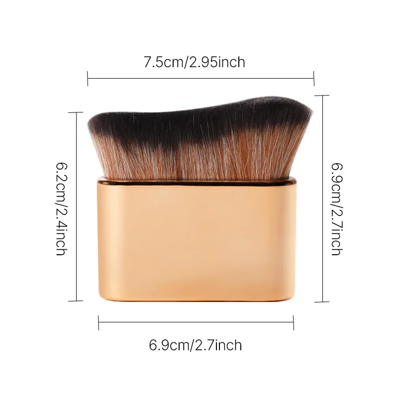 Pennello per trucco per contorno abbronzante fondotinta liquido crema fard setole morbide strumento per trucco multiuso per i giorni - immagine 6